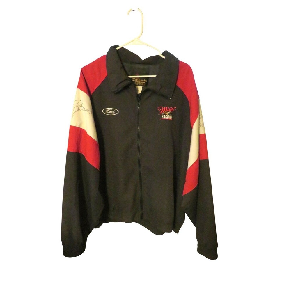 SIGNED Vintage Rusty Wallace NASCAR Jacket California Imperial Autographed 2XL